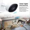 Samsung SmartThings Indoor Security Camera (GP-U999COVLBDA), 1080P HD Video with HDR, Night Vision, Advanced Motion Detection, and Two-Way Audio  Black/White view 3