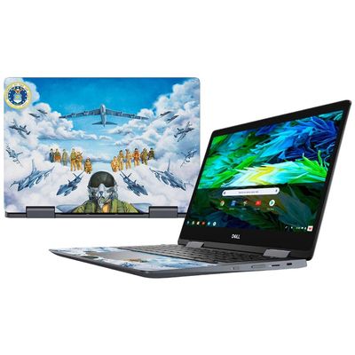 MightySkins Skin Compatible with Dell Inspiron Chromebook 14" (2018) - Fly High | Protective, Durable, and Unique Vinyl Decal wrap Cover | Easy to Apply, Remove, and Change Styles | Made in The USA