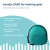 BANZ Kidz Earmuff Case 2+ Years Aqua - Travel Case for Kids & Toddler Headphone Protection Lightweight, Compact & Durable Earmuff Container view 3