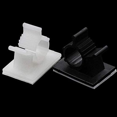 10pcs Desk Wall Cord Clamps Adhesive Cable Winder Drop Cord Wire Tie Fixer Fastener Tidy Holder Organizer Management