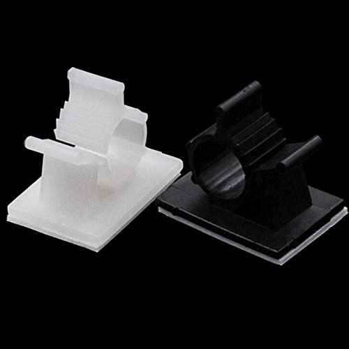 10pcs Desk Wall Cord Clamps Adhesive Cable Winder Drop Cord Wire Tie Fixer Fastener Tidy Holder Organizer Management