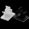 10pcs Desk Wall Cord Clamps Adhesive Cable Winder Drop Cord Wire Tie Fixer Fastener Tidy Holder Organizer Management view 1