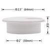 Famgee 12 Pack 2 Inch Desk Grommet Kit Wire Cable Hole Cover Organizer Plastic Cover for Office Cord Management (White) view 4