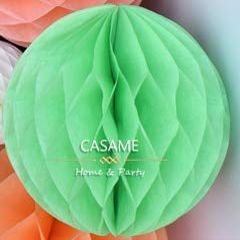 ShineBear 10cm 15cm 20cm 25cm 3pcs 4'' 6" 8" 10" Decorative Flower Paper Lantern Honeycomb Ball Wedding Kid Birthday Decoration babyshower - (Color: Lime Green, Size: 4 6 8 inch of Each)