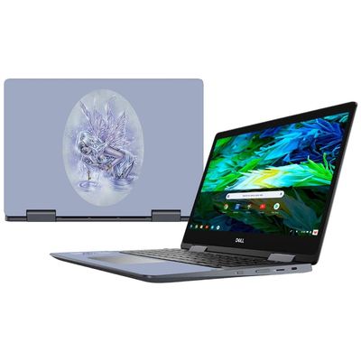 MightySkins Skin Compatible with Dell Inspiron Chromebook 14" (2018) - Ice Fairy | Protective, Durable, and Unique Vinyl Decal wrap Cover | Easy to Apply, Remove, and Change Styles | Made in The USA