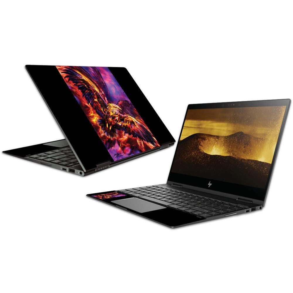MightySkins Skin Compatible with HP Envy x360 Convertible 13" (2018) - Phoenix Rising | Protective, Durable, and Unique Vinyl Decal wrap Cover | Easy to Apply, Remove | Made in The USA