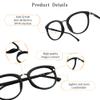 LifeArt Blue Light Blocking Customized Glasses, Anti Eyestrain, Computer Reading Glasses, Gaming Glasses, TV Glasses for Women Men, Anti Glare (Black, +0.50 Magnification) view 2