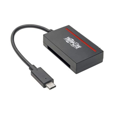 Tripp Lite USB 3.1 to Cfast 2.0 Card Reader & SATA III Hard Drive Reader, Cfast Reader, SATA Reader/SSD Reader, USB C & Thunderbolt 3, 5Gbps, Black, 3 Year Warranty (U438-CF-SATA-5G)