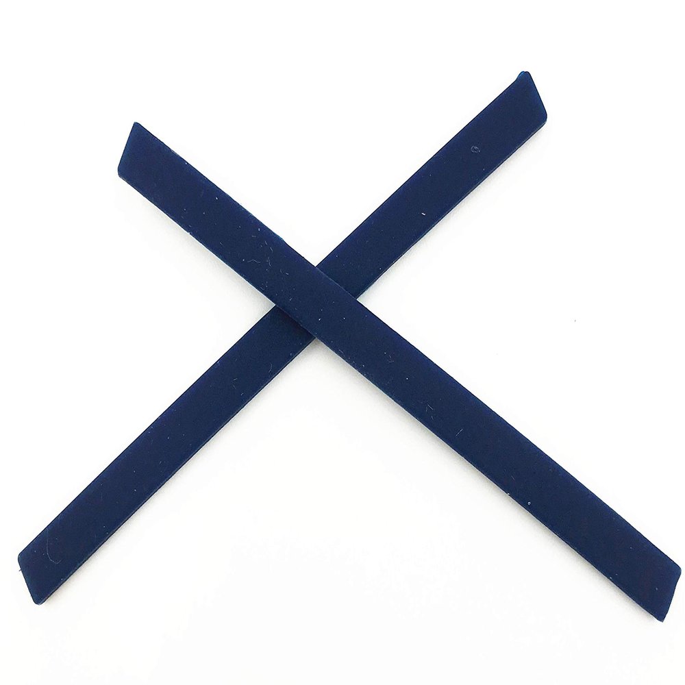 NicelyFit Replacement Temple Arm Leg Ear Socks for Oakley Pitchman OX8050 OX8096 OX8105 Glass Frame (Dark Blue - 1 Pair)