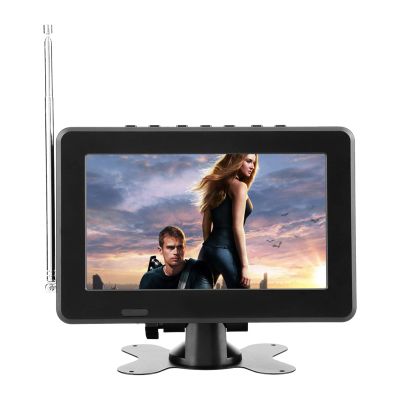 ASHATA Portable Digital Television,7in/10in LCD 1080P ATSC Car Digital TV with FM Radio,Stereo Digital TV Support AV in/Out,SD MMC Card for Kitchen,Outdoor,Car,Camping(7in ATSC)
