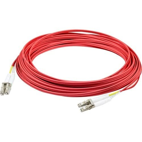AddOn 2M LC M/M TAA OM4 RED Fiber Patch CBL