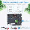 Absonic Tz-335 White on Black Label Tape Compatible for Brother Tze-335 P Touch Label Tape Tze Tz 12mm 0.47 Laminated Black for Ptouch Label Maker PTD220 PTH110 PTD210 PTD600 PTD400 PT1880, 4 Pack view 2