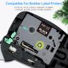 Absonic Tz-335 White on Black Label Tape Compatible for Brother Tze-335 P Touch Label Tape Tze Tz 12mm 0.47 Laminated Black for Ptouch Label Maker PTD220 PTH110 PTD210 PTD600 PTD400 PT1880, 4 Pack view 3
