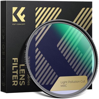 K&F CONCEPT 72mm Clear Natural Night Filter 28 Multi-Layer Coatings Light Pollution Reduction Filter for Night City Sky Star Shots, No Color Cast (Nano-X Series)