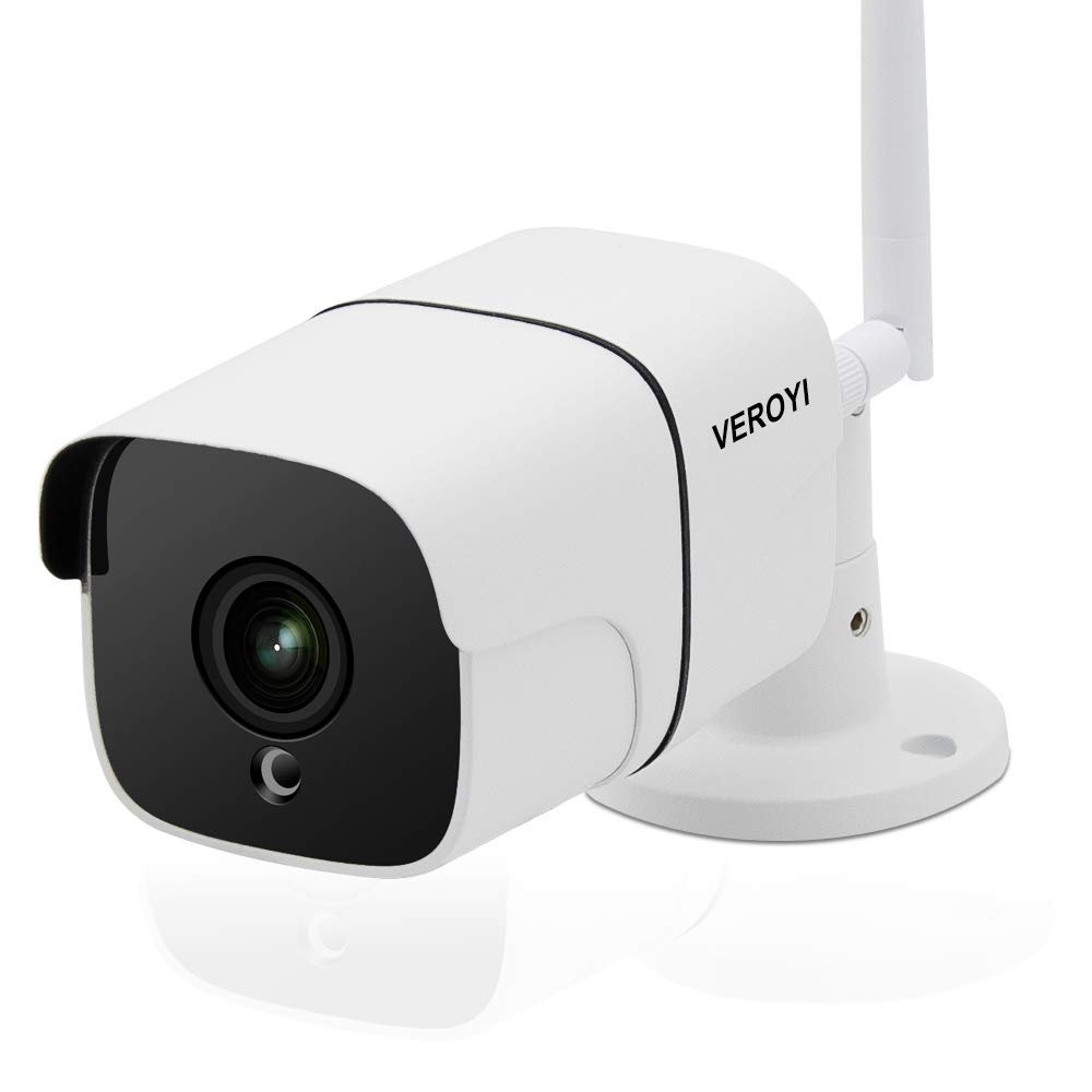Veroyi Outdoor Security Camera, 1080P WiFi Surveillance Camera with Night Vision, Motion Detection, 2 Way Audio, Remote Monitor Auto Motion (Upgraded Version)