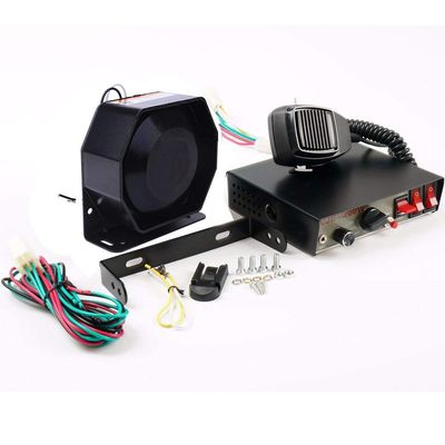 200W 8 Sound Loud Car Warning Alarm Police Fire Siren Horn PA Speaker MIC System