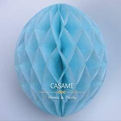 ShineBear 10cm 15cm 20cm 25cm 3pcs 4'' 6" 8" 10" Decorative Flower Paper Lantern Honeycomb Ball Wedding Kid Birthday Decoration babyshower - (Color: Light Blue, Size: 4 inch)