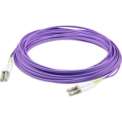 AddOn 10M LC M/M OM4 Purple Fiber Patch CBL