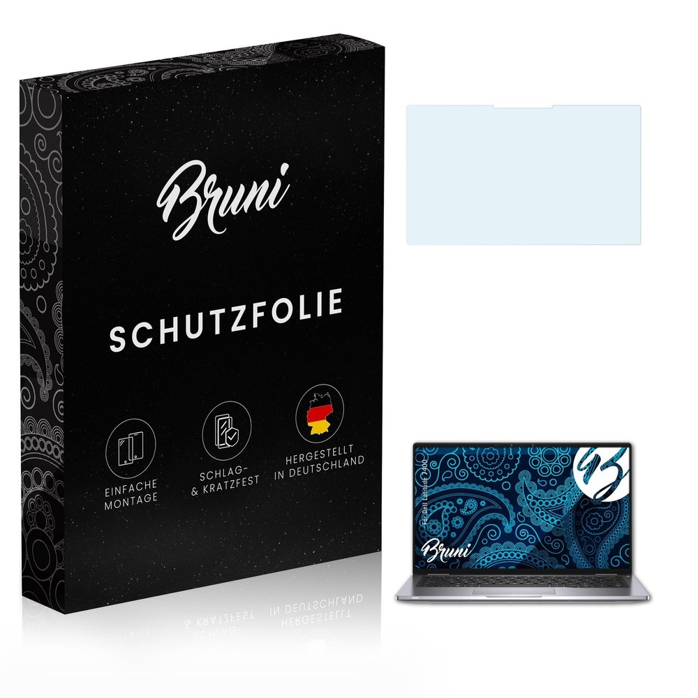 Bruni Screen Protector compatible with Dell Latitude 7400 Protector Film, crystal clear Protective Film (2X)