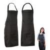 Hair Stylist Apron - Black - PVC Waterproof Salon Apron Hair Cutting view 4