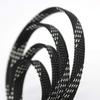 30ft PET Expandable Sleeving Wire Cable Sleeve (2/5", Silver&Black) view 1