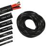 30ft PET Expandable Sleeving Wire Cable Sleeve (2/5", Silver&Black) view 2