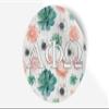 Alpha Phi Omega Sticker Greek Sorority Decal for Car, Laptop, Windows, Officially Licensed Product, Monogram Design 5" x 5" - Succulents Floral view 1