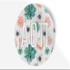 Alpha Omicron Pi Sticker Greek Sorority Decal for Car, Laptop, Windows, Officially Licensed Product, Monogram Design 5" x 5" - Succulents Floral view 1