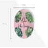 Alpha Phi Omega Sticker Greek Sorority Decal for Car, Laptop, Windows, Officially Licensed Product, Monogram Design 5" x 5" - Pink Palm view 3