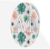 Alpha Phi Sticker Greek Sorority Decal for Car, Laptop, Windows, Officially Licensed Product, Monogram Design 5" x 5" - Succulents Floral view 1