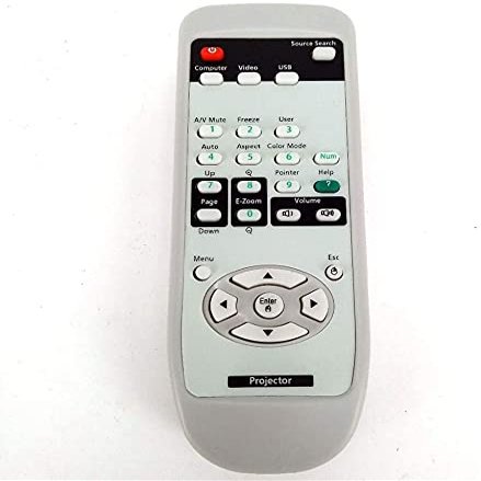 Calvas 1pc Dedicaed Replacement Remote Control for EPSON Projector EMP-7800 EMP-7850 EMP-7900 EMP-7950 EMP-8300