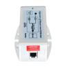 120/240VAC Input, 18V 18W Gigabit Passive PoE Inserter, PoE Pinout: 4,5V+; 7,8V-, UL1950, Shielded and Surge Protected, Includes Removeable US Power Cord view 4