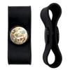 GRAPHICS & MORE Kittens Cats Yellow Flowers Butterflies Pattern Headphone Earbud Cord Wrap - Charging Cable Manager - Wire Organizer Set of 2 - Black