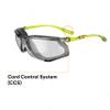3M Safety Glasses, Solus CCS Series, ANSI Z87, Scotchgard Anti-Fog Coating, Gray I/O Lens, Corded Ear Plug Control System, Removable Foam Gasket, SCCS07SGAF-GRN-F, Pack of 1 view 3