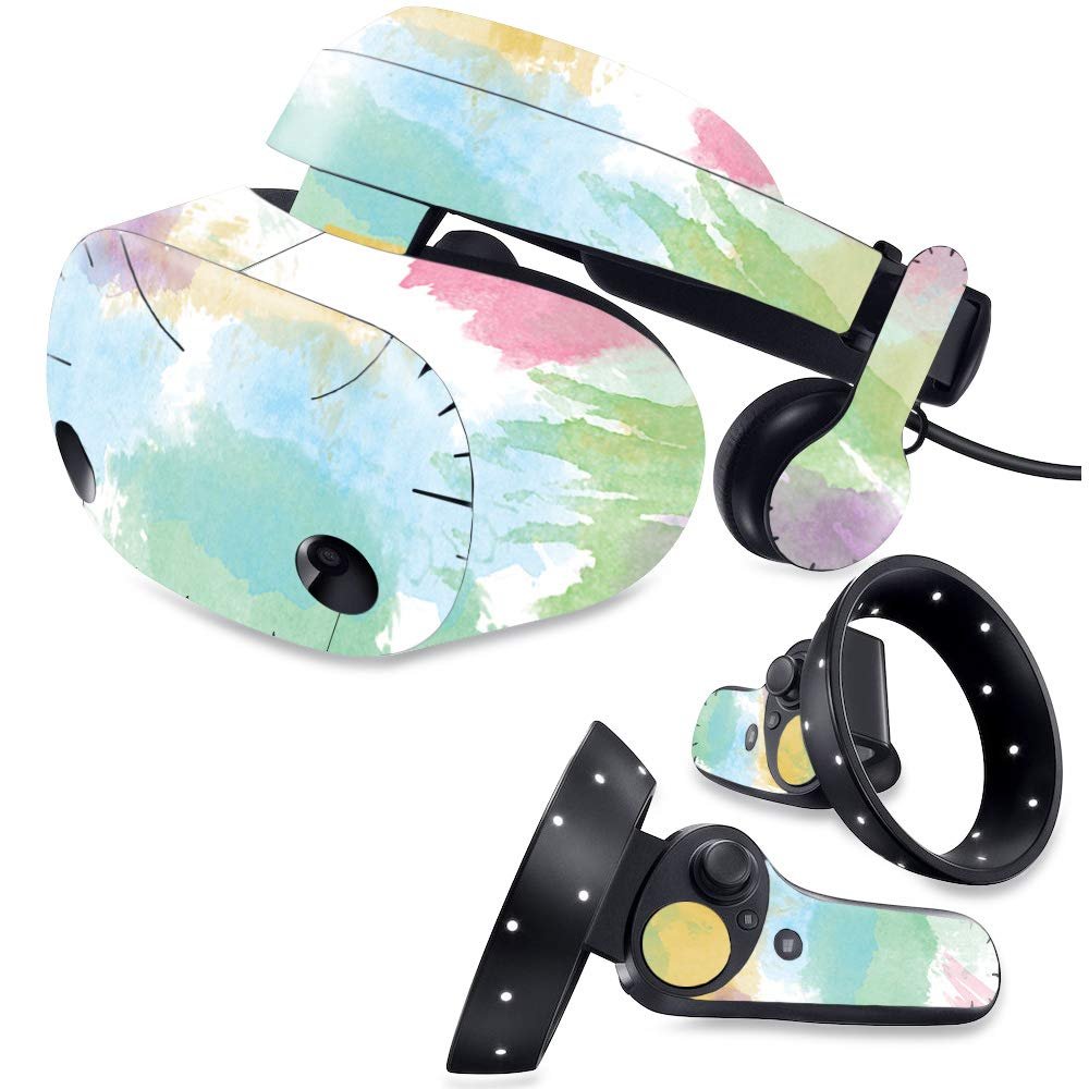 MightySkins Skin Compatible with Samsung Odyssey Plus VR - Watercolor White | Protective, Durable, and Unique Vinyl Decal wrap Cover | Easy to Apply, Remove, and Change Styles | Made in The USA