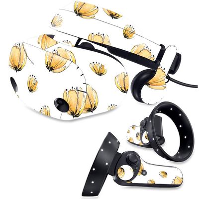 MightySkins Skin Compatible with Samsung Odyssey Plus VR - Yellow Poppy | Protective, Durable, and Unique Vinyl Decal wrap Cover | Easy to Apply, Remove, and Change Styles | Made in The USA