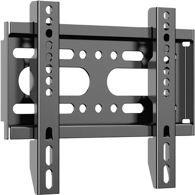 JXMTSPW TV Wall Mount Fixed Monitor Bracket for Most 14-42" Flat Curved Screen 19 24 32 40 inch TV Monitor, Small Televisions Mount up to VESA 200x200mm 25KG Max Load Low Profile Wall Mount Bracket