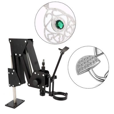 Jewelry Microscope TBVEHCI Microscope Stand Multi-Directional Jewelry Inlaid Stand for Micro-Setting Tools 77mm