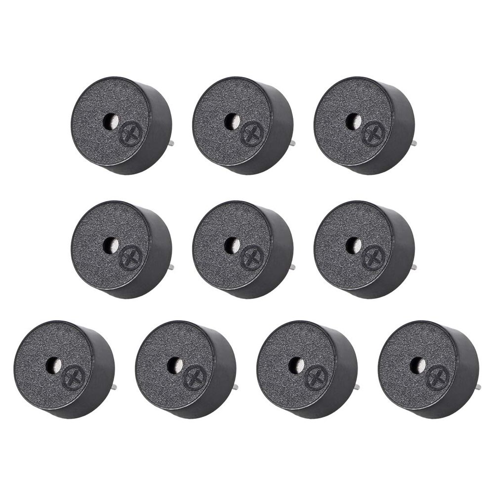 uxcell 10 Pcs DC 3V Passive Electronic Buzzer Alarm Beeper Continuous Sound Speaker 2 Terminals