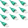 100 Feet Cat6 Slim Ethernet Network Patch Cables Green RJ45 m/m (10 Pack) view 1
