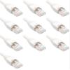 100 Feet Cat6 Slim Ethernet Network Patch Cables White RJ45 m/m (10 Pack) view 1