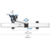 Continews Single Monitor Slideable Wall Mount with Swivel Arm view 3