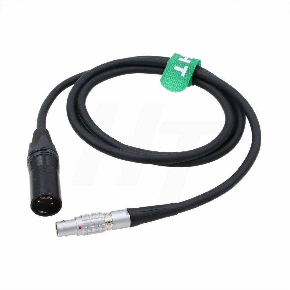 HangTon XLR 4 Pin Power Cable for RED Komodo-X V-Raptor Scarlet Epic Dragon-X DSMC2 DSMC3, DJI Ronin 4D Camera Female 6 Pin 5ft