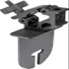 Kupo Heavy-Duty C-Boom Clamp for 1-1/4" and 1-1/5" Pipe, with T-Slotted Ear for 4.5" Grip Head Overhead Frames and Boom Applications (KG044011) view 1