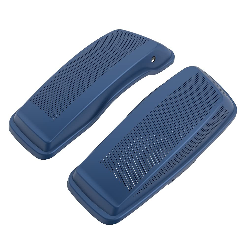 Moto Onfire Legend Blue Denim Dual 6x9 inch Saddlebag Speaker Lids Fit for 2014 2015 2016 2017 2018 2019 2020 Harley Touring, Road Glide, Street Glide