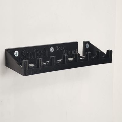3D Cabin Switch Dock & Game Card Wall Bracket (Fits Nintendo Switch) Black