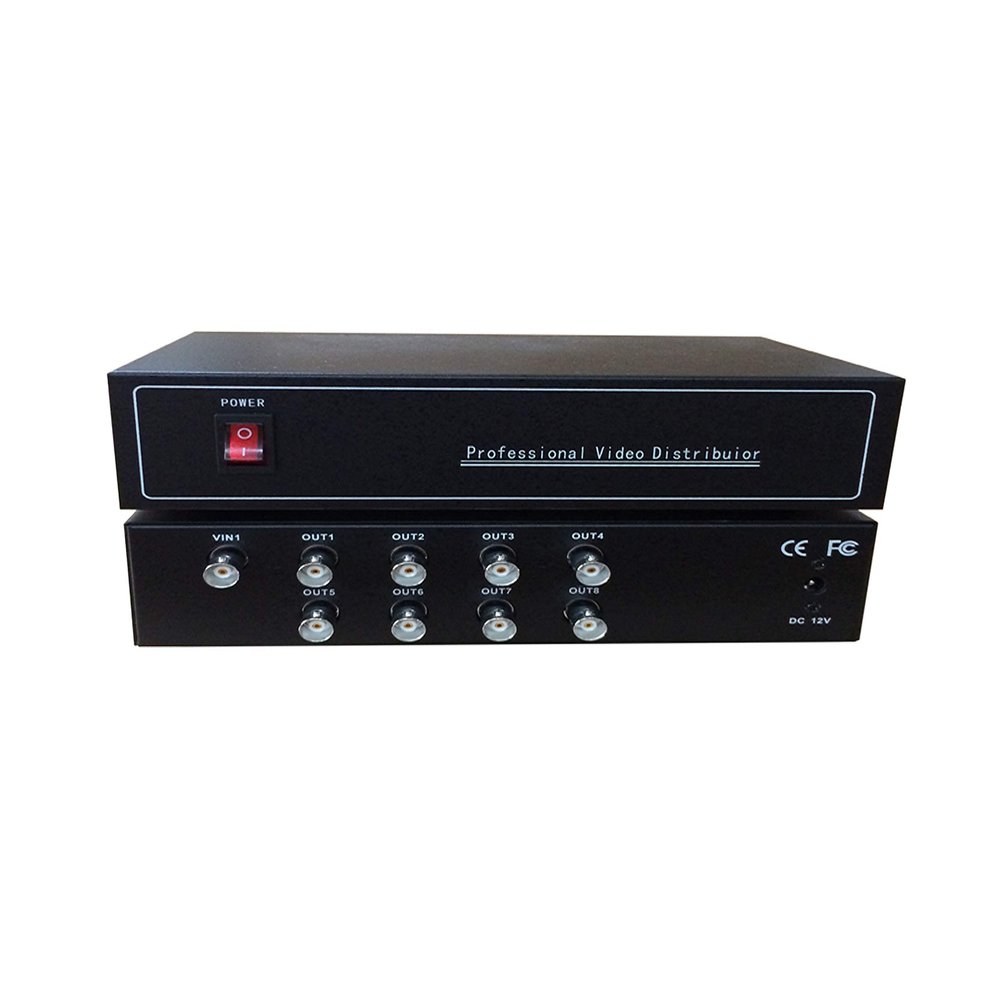 BENESTON AHD&CVI&TVI Distribution Amplifier / 1in 8out / 1080p 720p 960H D1
