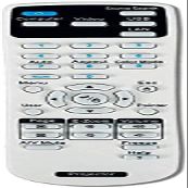 Calvas NEW Remote Control FOR Epson 154720001 Projector Fernbedienung fit for EB-C30XE EB-30XE EB-C28SH EB-S18 EB-S4 EB-X24 EB-S31 EB-W