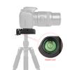 Andoer Quick Release Plate Clamp Adapter with QR Plate 1/4 inch Screw 1/4 & 3/8 inch Screw Hole Bubble Level for Tripod DSLR Cameras view 2