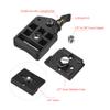 Andoer Quick Release Plate Clamp Adapter with QR Plate 1/4 inch Screw 1/4 & 3/8 inch Screw Hole Bubble Level for Tripod DSLR Cameras view 3